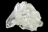 Colorless Apophyllite Crystal Cluster with Chalcedony - India #168970-1